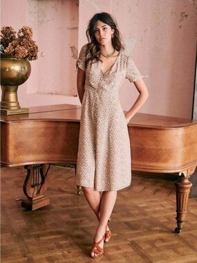 Sézane Vic silk dress
